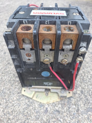 SYLVANIA T13U033 MAGNETIC STARTER SIZE 3 TB162-7 COIL 120V - Picture 6 of 9