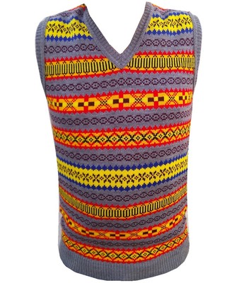 mens fairisle sleeveless jumper