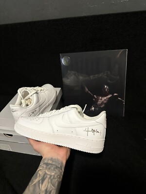 Nike Air Force Low ''White Travis Scott Cactus Jack Utopia Edition''  With Vynl