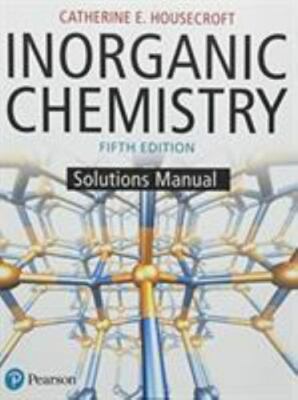 Student Solutions Manual for Inorganic Chemistry Paperback