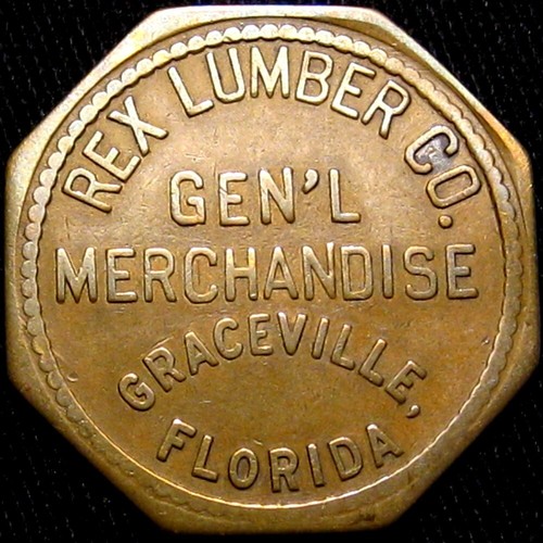 Graceville Florida R9 Lumber Scrip Good For Token Rex Lumber Co 1 eBay