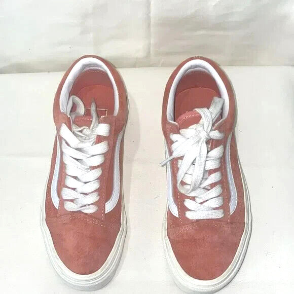 Vans® Unisex Eco Dry Old Skool suede Sneakers Lace-Up Salmon Pink