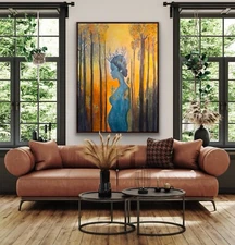 ORIGINAL PAINTING IMPRESSIONIST, ART, REALISM SIGNED ABSTRACT