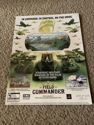 Vintage 2006 FIELD COMMANDER PS2 Playstation 2 Video Game Print Ad | eBay
