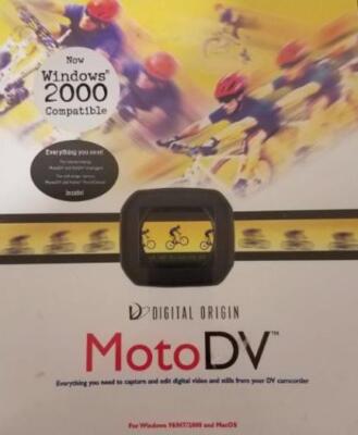 MotoDV 1.4.1 PC MAC CD capture & edit digital videos stills photos DV camcorder!