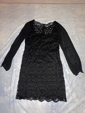 Adrianna Papell Long Sleeve Illusion Lace Dress