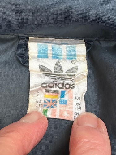 Vintage Adidas Jacket Large GB 6’1” Foldaway Hood flaw* - Picture 5 of 6