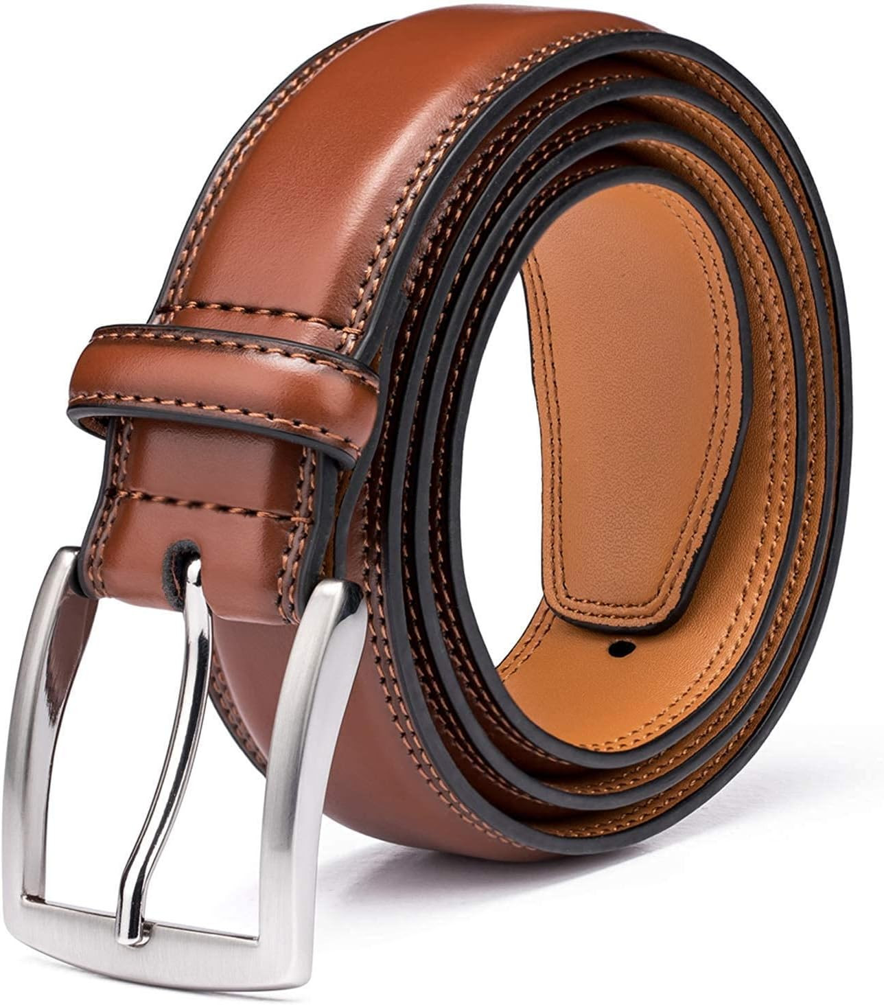 Genuine Leather Dress Belt- Classic & Fashion for Work Business and Casual Belt