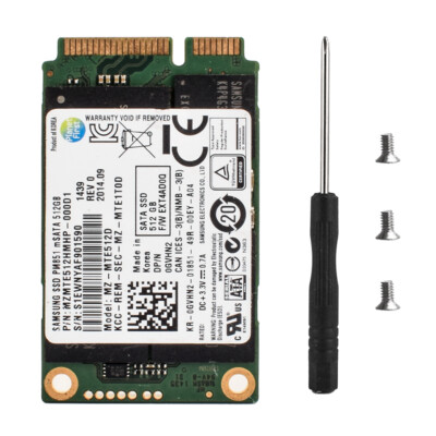 Samsung 512GB SSD mSATA Internal Solid State Drive SATA III - Main Image