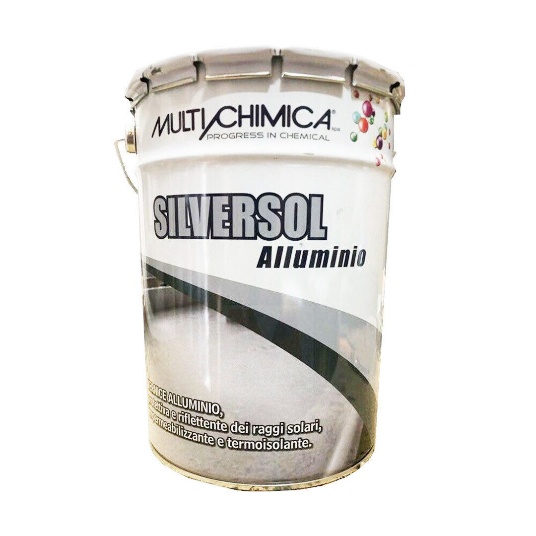 Vernice Alluminio Silversol Multichimica 5 Lt - Per Manti Bituminosi, Effetto Riflettente - Foto 5