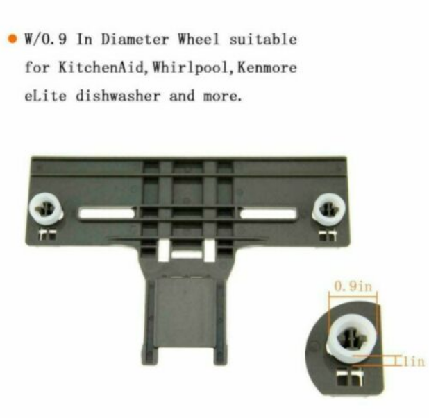 Dishwasher Top Rack Adjuster For Whirlpool WDT730PAHB0 WDT750SAHZ0