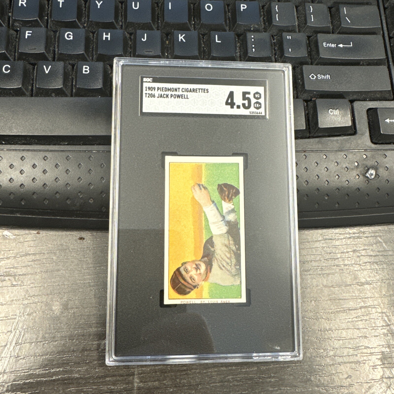 1909 T206 Jack Powell SGC 4.5 Piedmont 150 Back