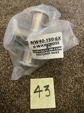 Nor Cal Vacuum 6-Way Cross  NW40-150-6X New