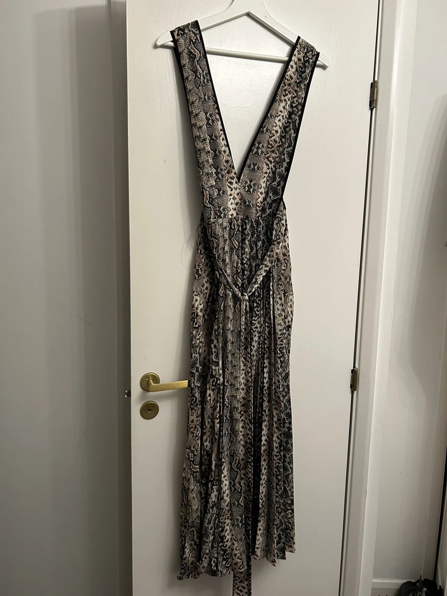Snake print pinafore best sale dress