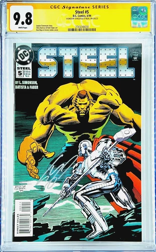 Shaquille O'Neal Signed CGC Signature Series John H. Irons Steel #5 Grade 9.8