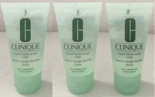 Lot of 3 Clinique Liquid Facial Soap Mild 1.0 oz/30ml Each Dry Combination Skin
