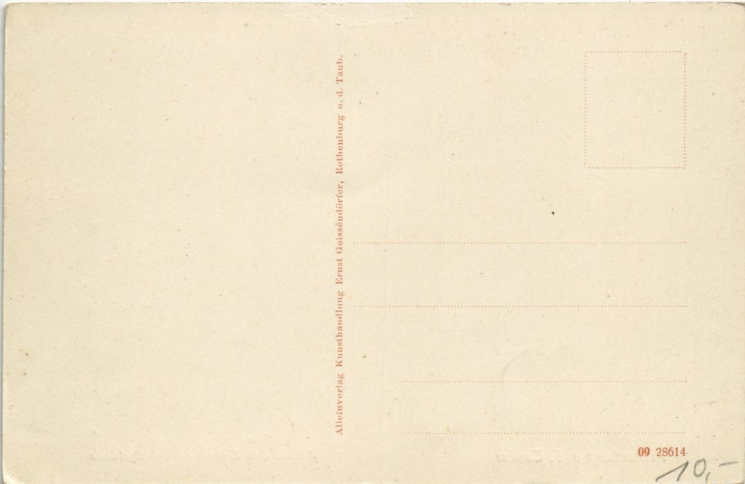 Old postcard Rothenburg Old German room in hospital building GERMANY (1076536)