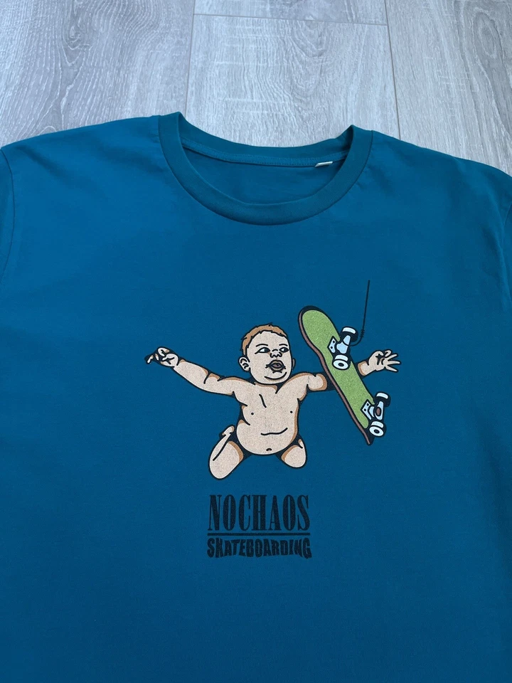 No Chaos Skateboarding Nevermind T Shirt Streetwear Big Logo Size M - Image 3 of 4