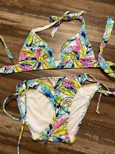 Victoria's Secret Neon Floral Bikini Sz S