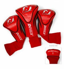 Team Golf NHL New Jersey Devils Contour Golf Club Headcovers (3 Count), Numbe...