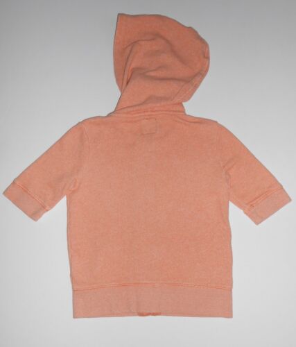 Gap Kids Girls 100% Cotton French Terry Short Sleeve Hoodie Peach Size L (10) - Picture 3 of 3