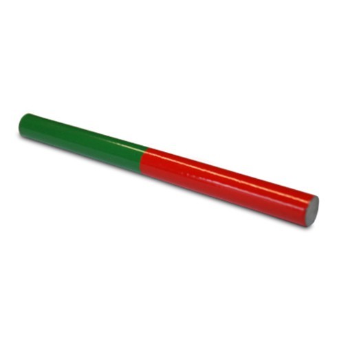 AlNiCo Round 200x10mm Bar Magnet School Magnet, Red-Green - Max. Temp. 400°C - Picture 2 of 2