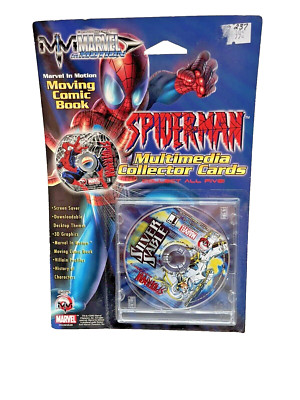 Spider-man Multimedia Collector Cards PC CD Rom Moving Comic Book Marvel Motion!