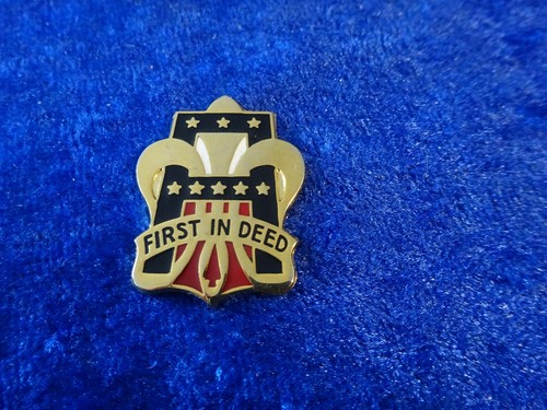 US Army Unit Crest 1st US Army Motto FIRST IN DEED EBay
