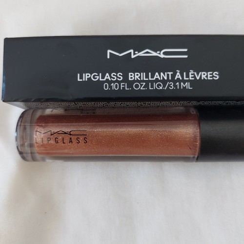 MAC Lipglass Brillant Lip Gloss 301 O Baby Brass new boxed full size - Picture 2 of 3