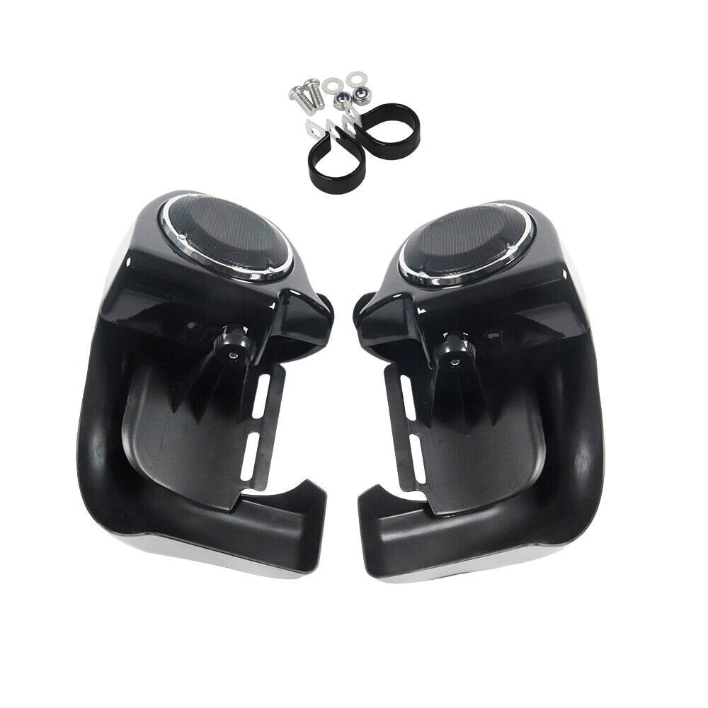 Lower Vented Leg Fairing + 6.5'' Speakers w/ Grills For Harley