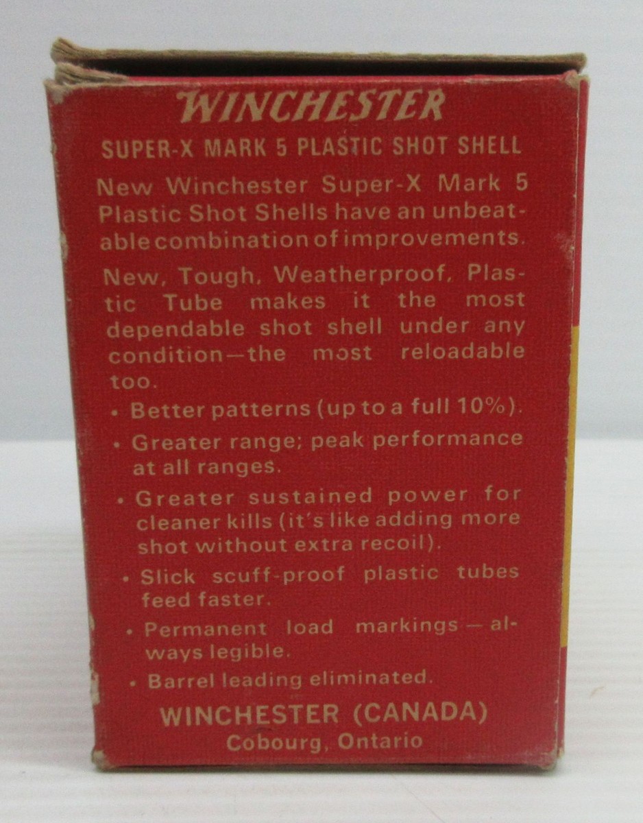 Winchester Super X Mark 5 Shotgun Shells Cardboard Box | eBay