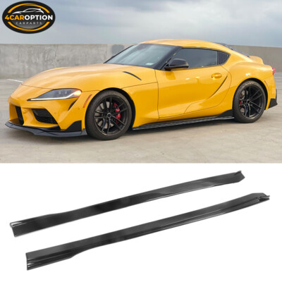 Fits 20-25 Toyota GR Supra A90 Side Skirt Rocker Panel Lip 2PCS