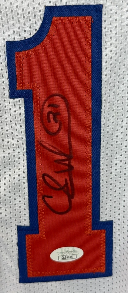 Charlie Ward autographed signed jersey NBA New York Knicks JSA COA - Image 2 of 4