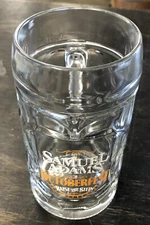 Samuel Adams Dimpled Glass Beer Mug .5L Octoberfest Raise The Stein sam 1 pint