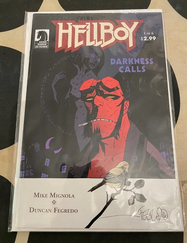 HELLBOY DARKNESS CALLS #1 OF 6 COMICS V.O SIGNE PAR DUNCAN FEGREDO - Photo 1/1
