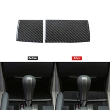 2Pcs Carbon Fiber Ashtray Panel Trim Cover For Honda Accord Sedan 2008-2012