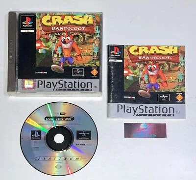 Crash Bandicoot - PS1 Complet Version Française Platinum PlayStation Sony - Photo 1/4