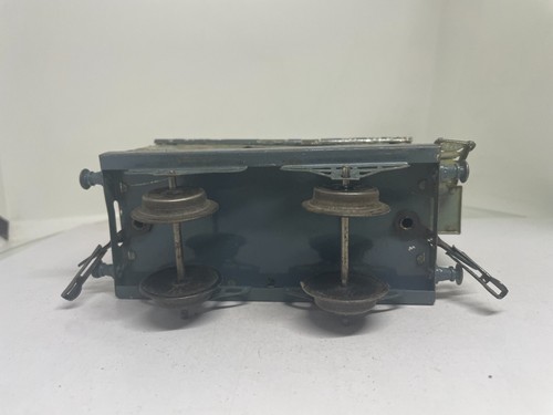 French Hornby Series O Gauge Pre-war Nord Brake Van with Hut Grey & blue - Picture 8 of 12
