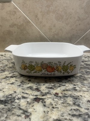 CorningWare L'Echalote A-1 B Spice of Life 1Qt Casserole Dish No Lid