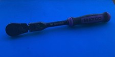 Matco Tools 14 Drive Snap Lock Flex Head Ratchet Purple Grip Black Chrome