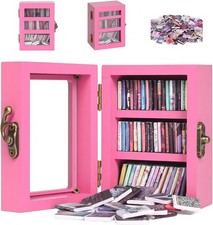Anxiety Mini Bookshelf Miniature Library Decor with 60pcs Mini Books  Small Boo