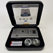 Escort Solo S2 Gray Battery Powered Cordless Radar And Laser Detector  Case