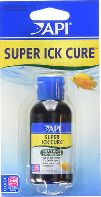 LIQUID SUPER ICK CURE Freshwater and Saltwater Fish Medication Bottle, 1.7 Oz (1