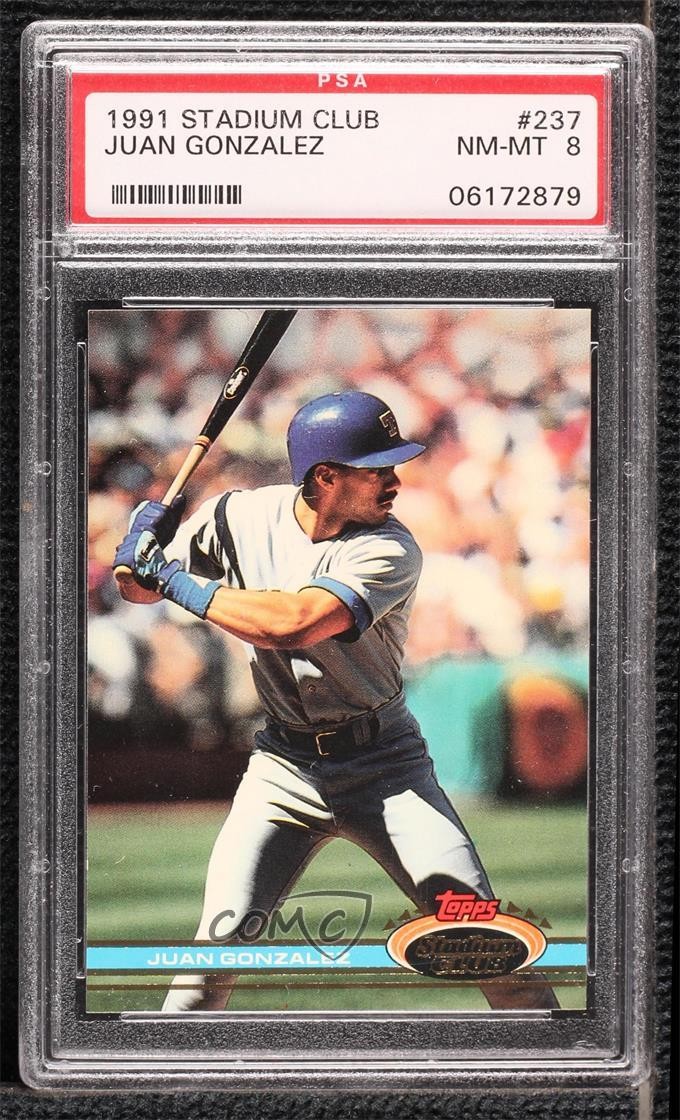 1991 Topps STADIUM CLUB #237 Juan Gonzalez front