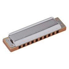 Hohner 1896BX Marine Band Harmonica Key of C Brass Reedplates Open Box