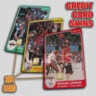 Michael Jordan 1986 Star Rookie Green Yellow | Credit Card Sticker/Skin | 3 Pack