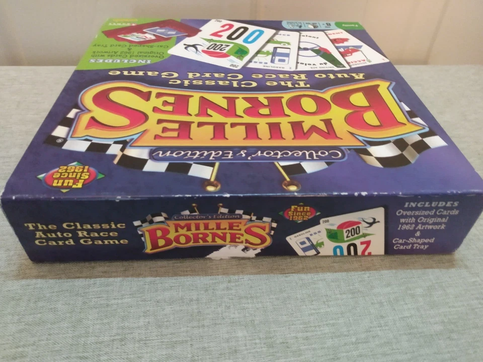 [1 Scuffed Card] Complete Hasbro 2011 Mille Bornes Collectors Edition Card Game - Image 3 of 4