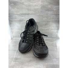 Skechers After Burn Memory Fit Men Sz 8.5 EWW Black Charcoal Sneakers 50125EWW