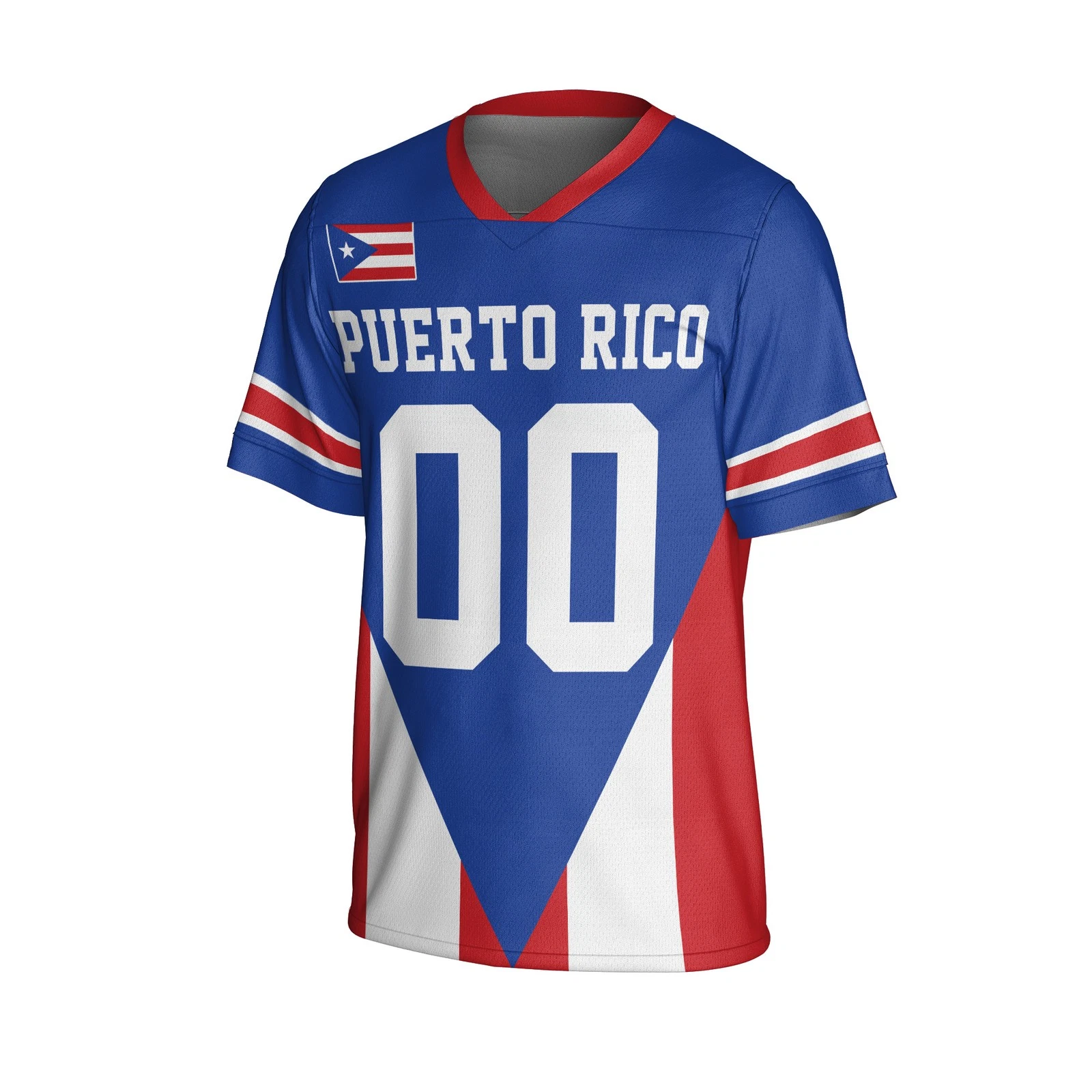 Personalized Puerto Rico Mesh Football Jersey