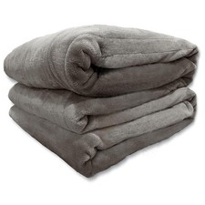 Heated Blanket Queen Size with Dual Control  Soft Flannel Electric Blanket Que...